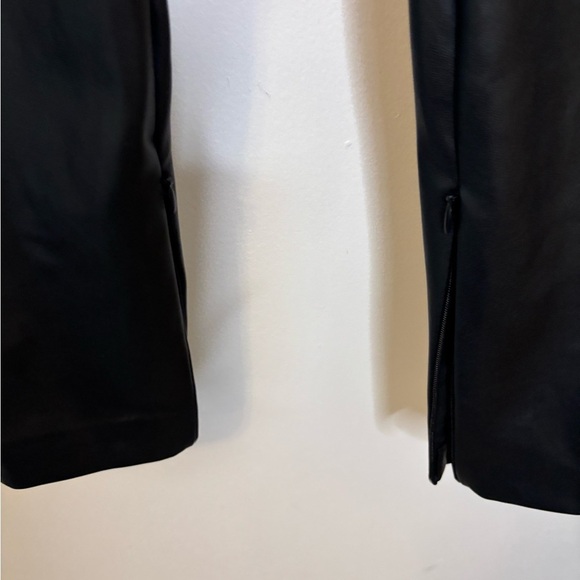 Zara High waist straight skinny faux leather ankle zip pants - Picture 8 of 10